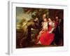 Holy Family with St. Francis, C.1625-Peter Paul Rubens-Framed Giclee Print