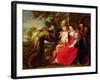 Holy Family with St. Francis, C.1625-Peter Paul Rubens-Framed Giclee Print