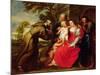 Holy Family with St. Francis, C.1625-Peter Paul Rubens-Mounted Giclee Print