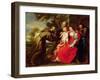 Holy Family with St. Francis, C.1625-Peter Paul Rubens-Framed Giclee Print