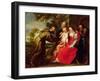 Holy Family with St. Francis, C.1625-Peter Paul Rubens-Framed Giclee Print