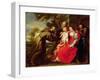 Holy Family with St. Francis, C.1625-Peter Paul Rubens-Framed Giclee Print