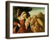 Holy Family with St. John-Paolo Veronese-Framed Giclee Print