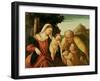 Holy Family with St. John-Paolo Veronese-Framed Giclee Print