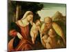 Holy Family with St. John-Paolo Veronese-Mounted Giclee Print