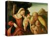 Holy Family with St. John-Paolo Veronese-Stretched Canvas