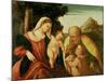 Holy Family with St. John-Paolo Veronese-Mounted Giclee Print