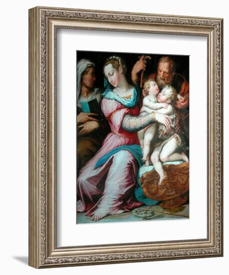 Holy Family with St John-Giorgio Vasari-Framed Giclee Print