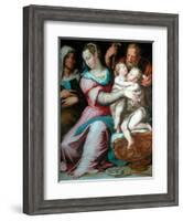 Holy Family with St John-Giorgio Vasari-Framed Giclee Print