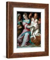 Holy Family with St John-Giorgio Vasari-Framed Giclee Print