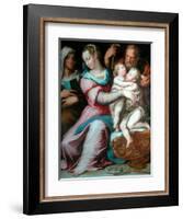 Holy Family with St John-Giorgio Vasari-Framed Giclee Print