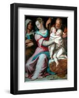 Holy Family with St John-Giorgio Vasari-Framed Giclee Print