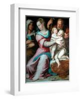 Holy Family with St John-Giorgio Vasari-Framed Giclee Print