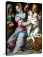 Holy Family with St John-Giorgio Vasari-Stretched Canvas
