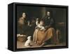 Holy Family with the Little Bird-Bartolome Esteban Murillo-Framed Stretched Canvas