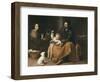 Holy Family with the Little Bird-Bartolome Esteban Murillo-Framed Art Print