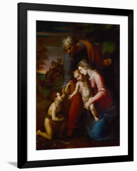 Holy Family with Young John Baptist-Raphael-Framed Giclee Print