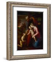 Holy Family with Young John Baptist-Raphael-Framed Giclee Print