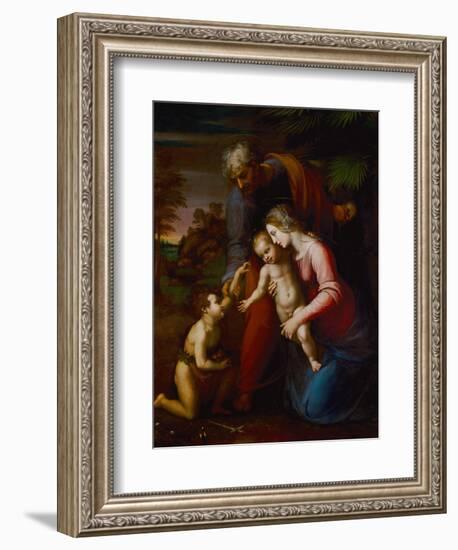 Holy Family with Young John Baptist-Raphael-Framed Giclee Print