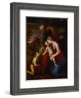 Holy Family with Young John Baptist-Raphael-Framed Giclee Print