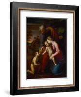 Holy Family with Young John Baptist-Raphael-Framed Giclee Print