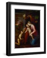 Holy Family with Young John Baptist-Raphael-Framed Giclee Print