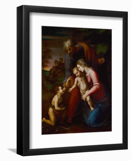 Holy Family with Young John Baptist-Raphael-Framed Giclee Print