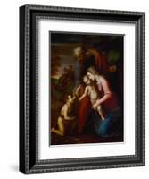 Holy Family with Young John Baptist-Raphael-Framed Giclee Print