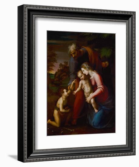 Holy Family with Young John Baptist-Raphael-Framed Giclee Print