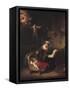 Holy Family-Rembrandt van Rijn-Framed Stretched Canvas