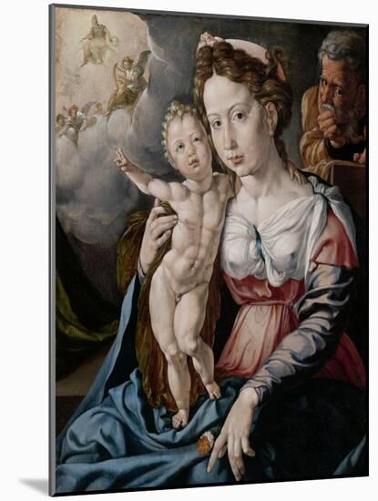 Holy Family-Jan Cornelisz Vermeyen-Mounted Art Print