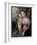 Holy Family-Jan Cornelisz Vermeyen-Framed Art Print