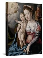 Holy Family-Jan Cornelisz Vermeyen-Stretched Canvas