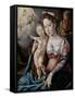 Holy Family-Jan Cornelisz Vermeyen-Framed Stretched Canvas