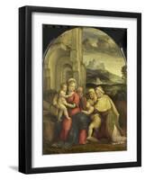 Holy Family-Benvenuto Tisi Da Garofalo-Framed Art Print