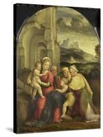 Holy Family-Benvenuto Tisi Da Garofalo-Stretched Canvas