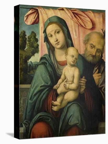 Holy Family-Lorenzo Costa-Stretched Canvas