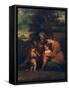 Holy Family-Sir Joshua Reynolds-Framed Stretched Canvas