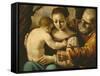 Holy Family-Guercino-Framed Stretched Canvas