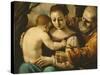 Holy Family-Guercino-Stretched Canvas