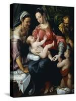 Holy Family-Prospero Fontana-Stretched Canvas