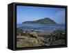 Holy Island from the Isle of Arran, Strathclyde, Scotland, United Kingdom-Roy Rainford-Framed Stretched Canvas