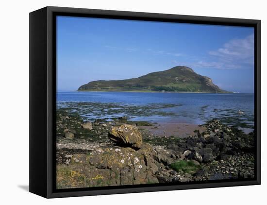 Holy Island from the Isle of Arran, Strathclyde, Scotland, United Kingdom-Roy Rainford-Framed Stretched Canvas