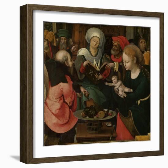 Holy Kinship, Master of the Lille Adoration-null-Framed Art Print