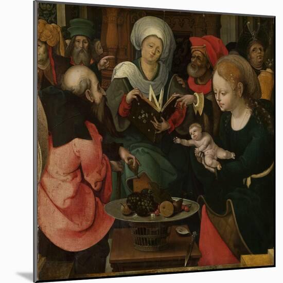 Holy Kinship, Master of the Lille Adoration-null-Mounted Art Print