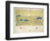 Holy Land, Israel and Palestine, from Atlas of the World in Thirty-Three Maps, 1553-Battista Agnese-Framed Giclee Print