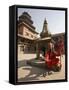 Holy Man in His Shiva Outfit in Mul Chowk, Durbar Square, Kathmandu-Don Smith-Framed Stretched Canvas