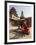 Holy Man in His Shiva Outfit in Mul Chowk, Durbar Square, Kathmandu-Don Smith-Framed Photographic Print