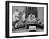 Holy Man Sri Ramana Maharshi Sitting in Bed-null-Framed Photographic Print