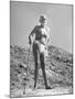 Holy Man Sri Ramana Standing at Foot of Sacred Mountain-null-Mounted Photographic Print